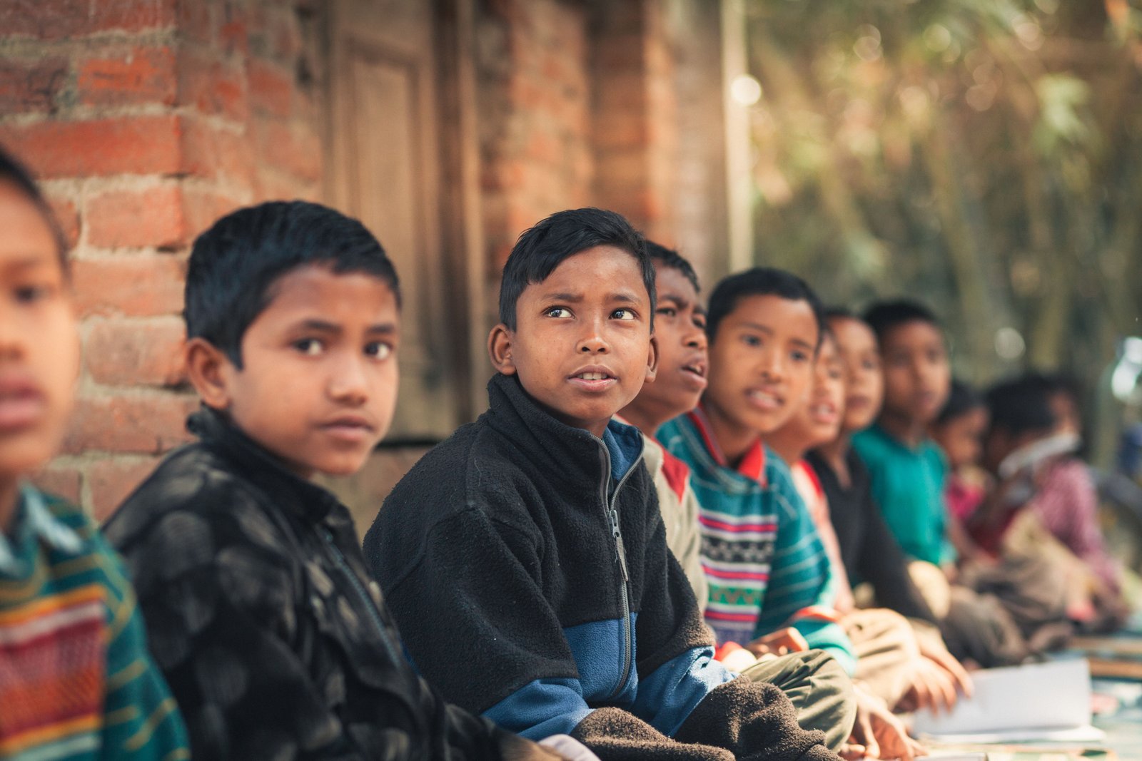 Children from communities served by Kumar Health Welfare Society in rural Uttar Pradesh