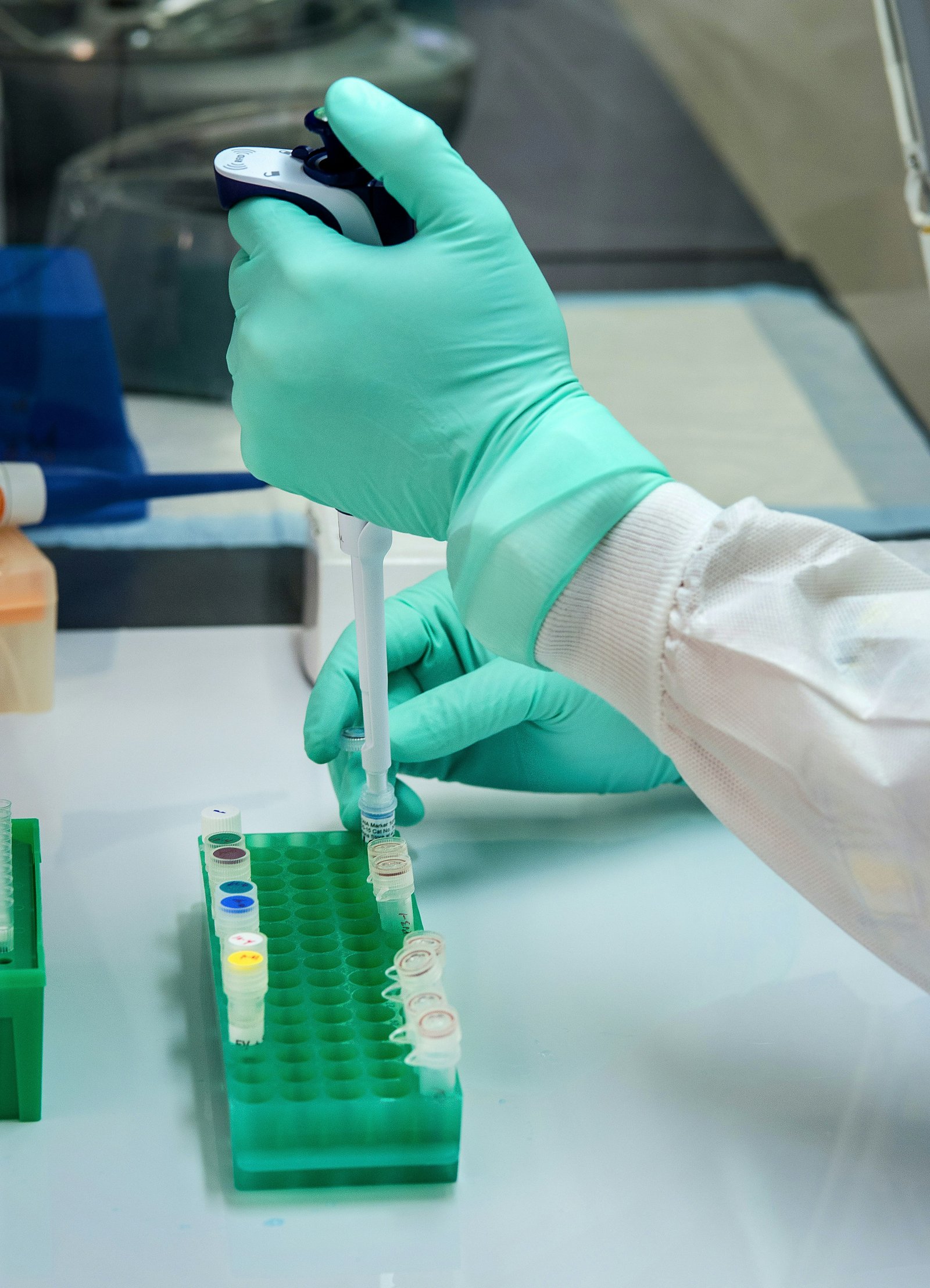 Laboratory work representing research and diagnostic precision