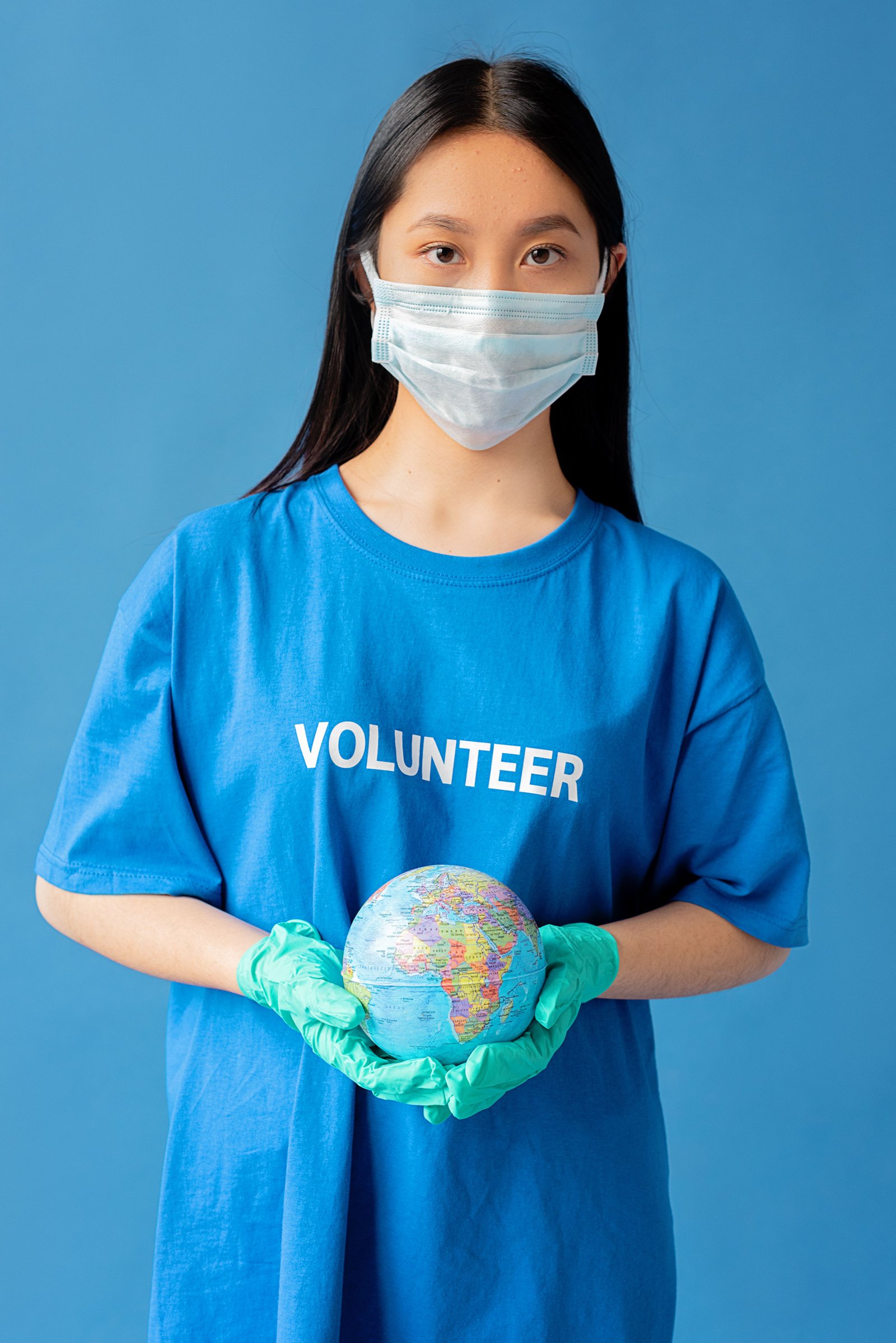 Volunteer representing community service and civic participation
